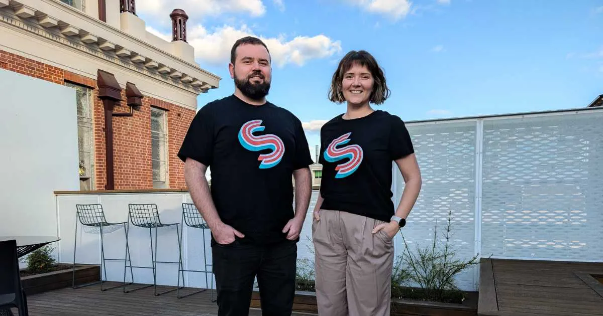 Alex and Laura Tolson, founders of Lateral Vision, in Adelaide